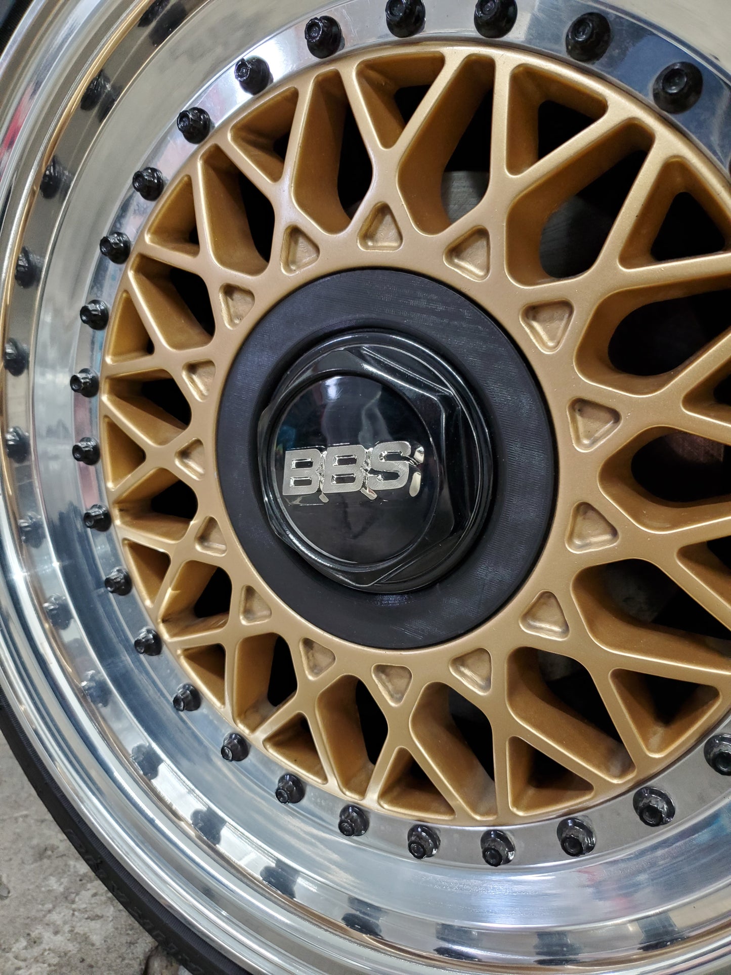 BBS RM Reproduction Center Cap Ring - Flat Style