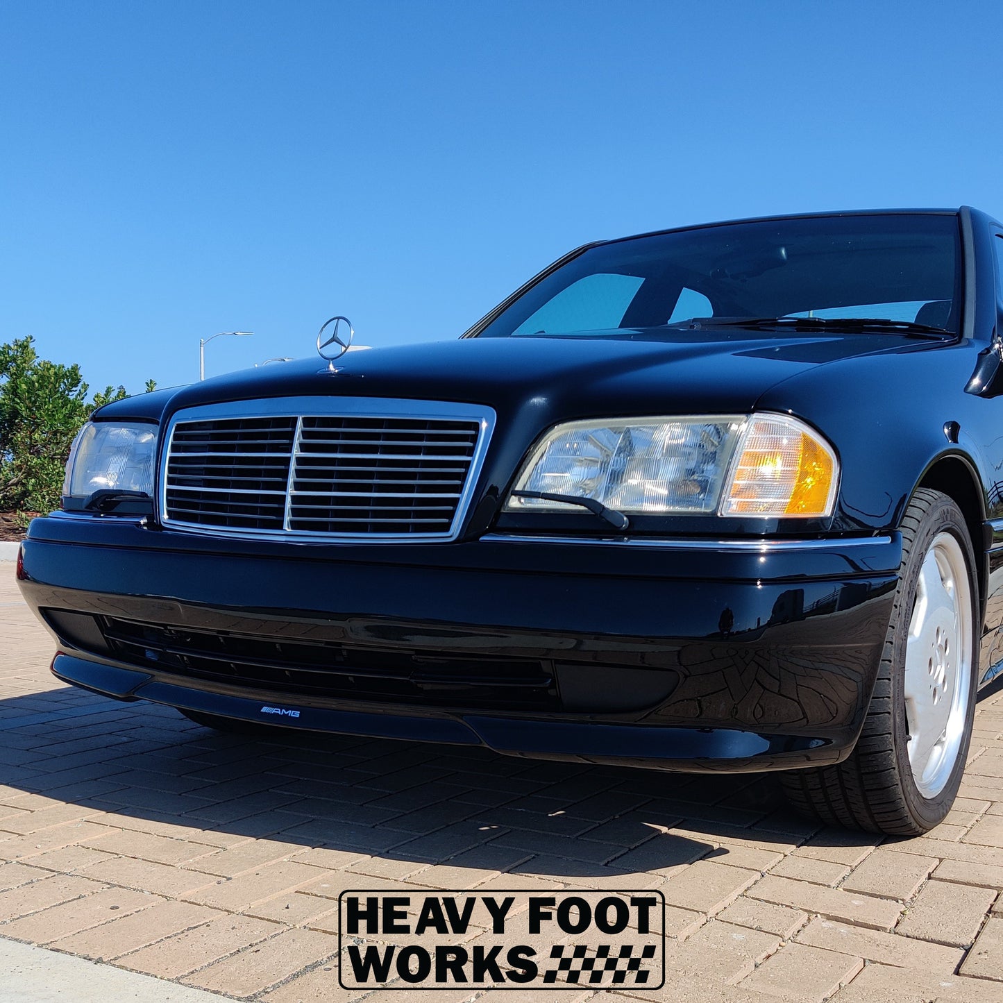Front Bumper Fog Light Delete Cover - Mercedes-Benz C36 AMG (W202)