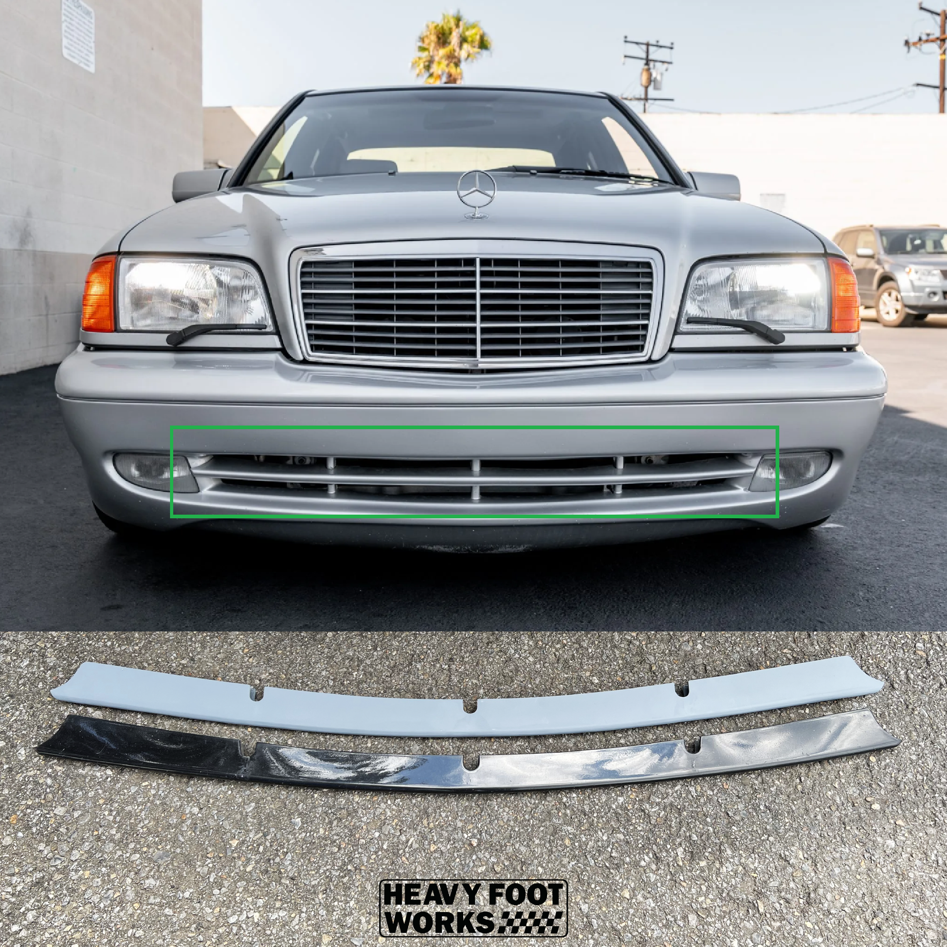 Front Bumper Trim Grill Mercedes Benz C43 AMG W202