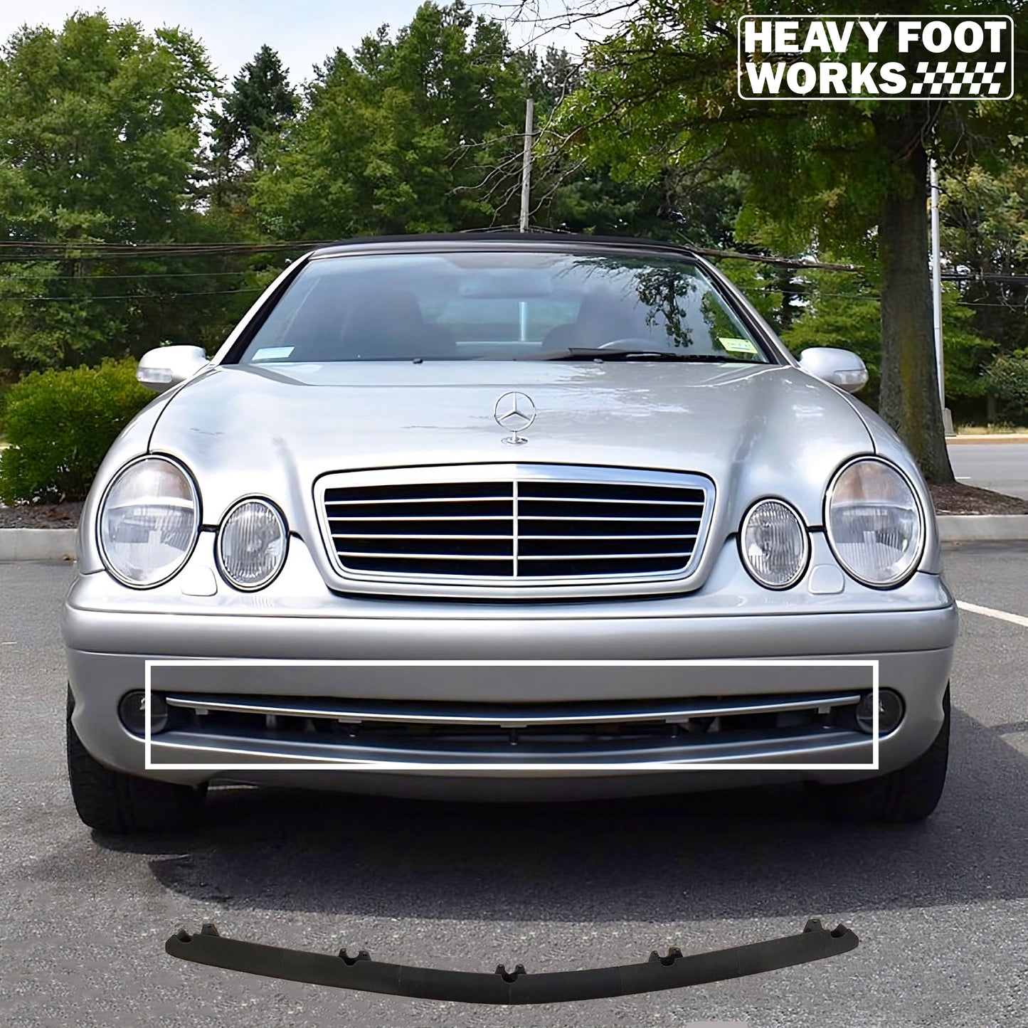 Front Bumper Trim/Grill - Mercedes-Benz CLK55 AMG (W208)